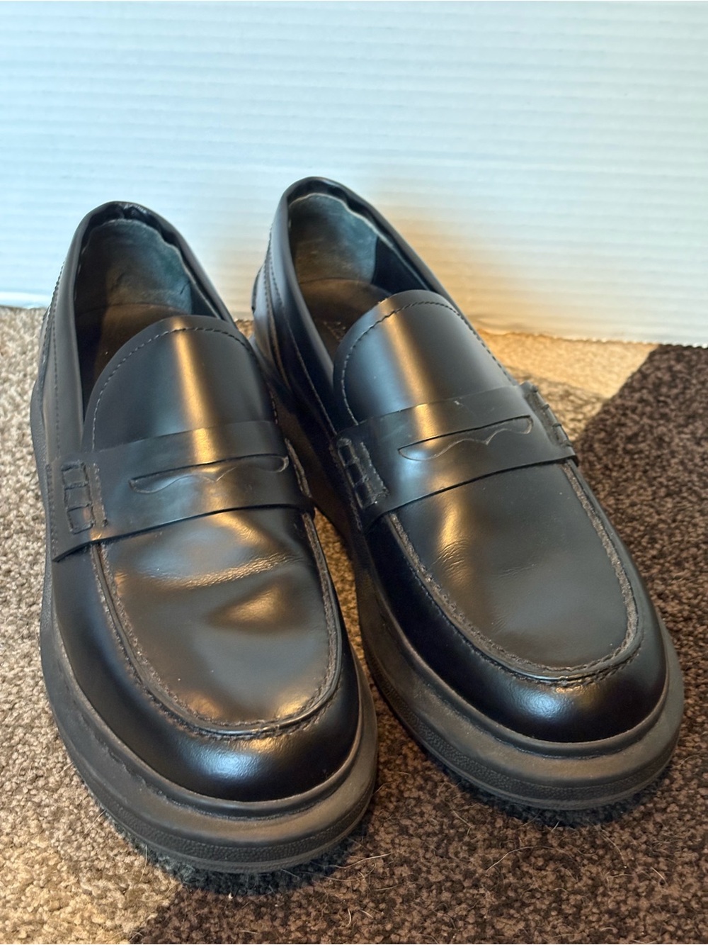 Alexander McQueen Hybrid Platform Black Loafer - 38.5